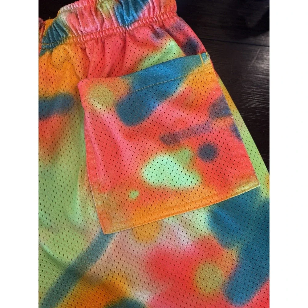 Jordan Shorts Mens Sz M Multicolor Tie Dye Jumpman Air Mesh Basketball
